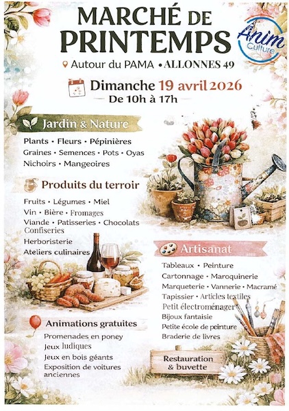 marché de printemps allonnes