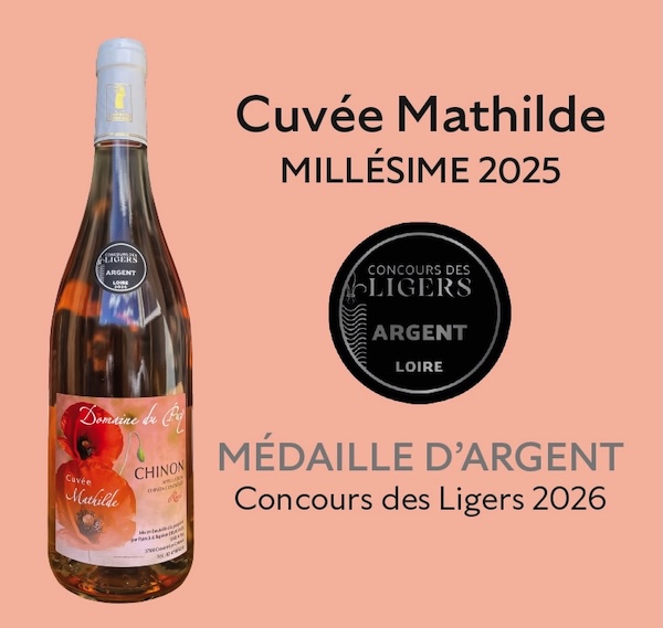 chinon rosé 2025 cuvée mathilde